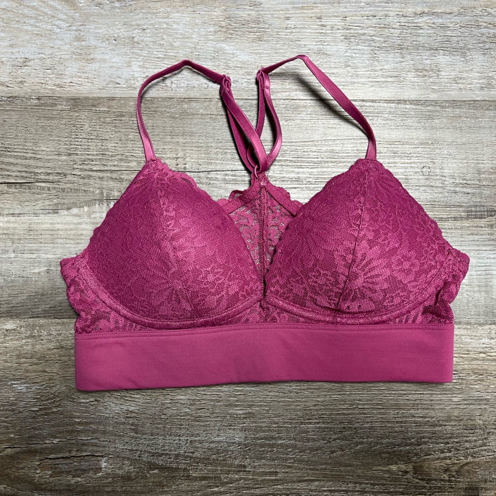 PINK Victoria Secret Racerback Lace Bralette (NWOT)